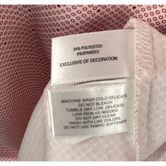 PGA polo shirt men Medium Red & White Spandex polyester Golf PGA Gateway Section - Picture 6 of 8